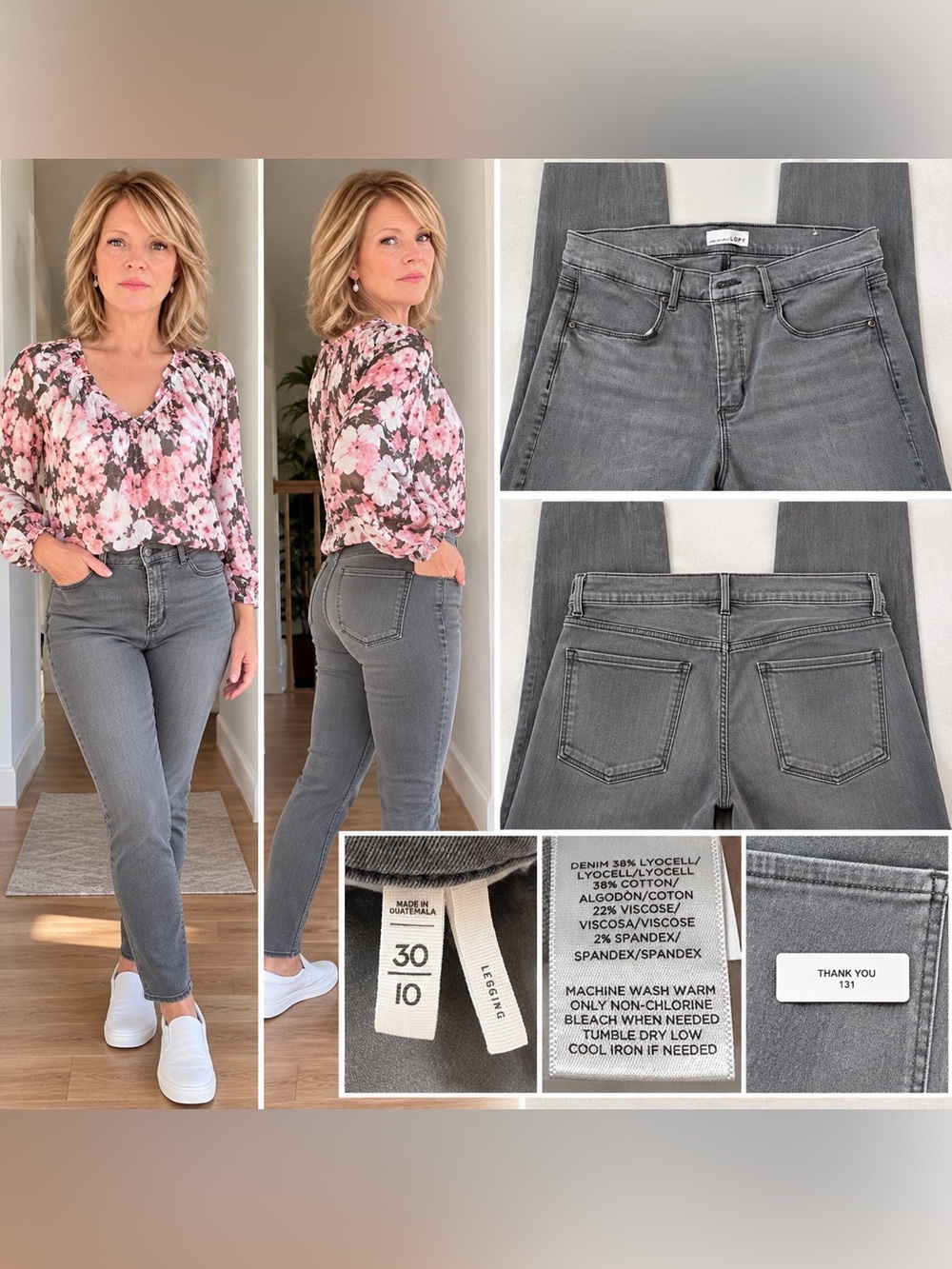 Loft Grey Legging Jeans – Size 30